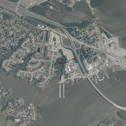 Aerial/Satellite Image of WNIS-AM (Norfolk), VA