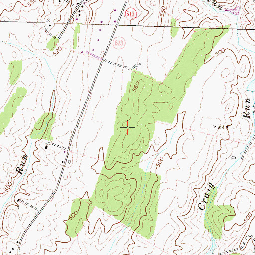 Topographic Map of WAPP-FM (Berryville), VA