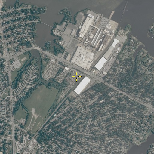Aerial/Satellite Image of WWDE-FM (Hampton), VA