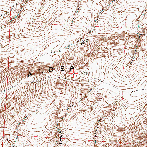 Topographic Map of Alder Ridge, WA