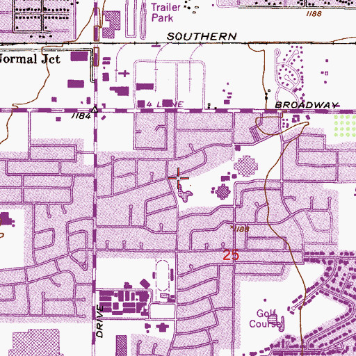 Topographic Map of Selleh Park, AZ