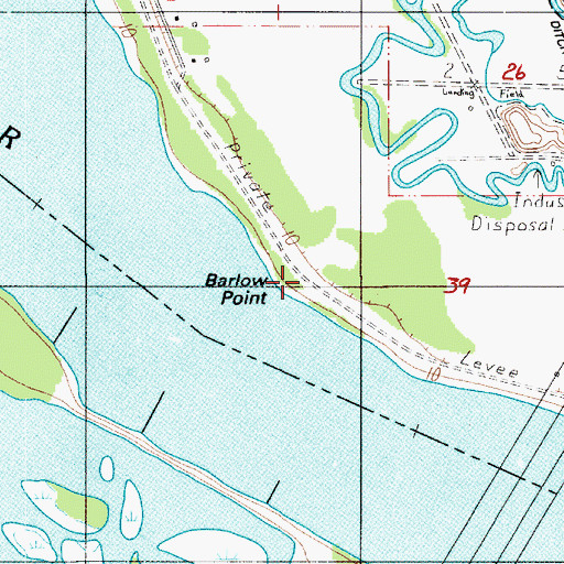 Topographic Map of Barlow Point, WA