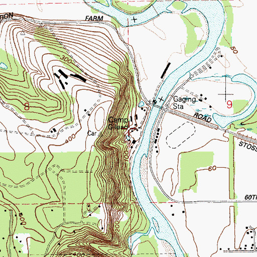Topographic Map of Camp Gilead, WA