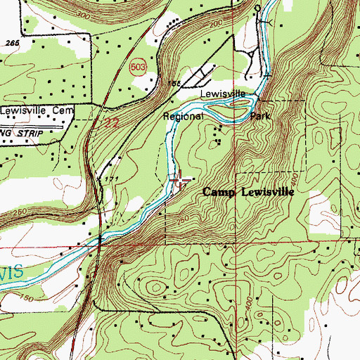 Topographic Map of Camp Juliana, WA