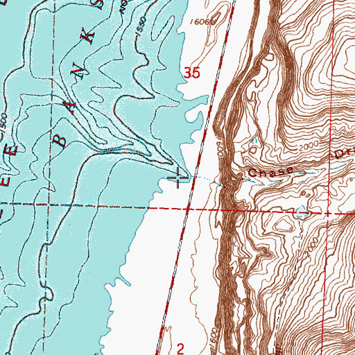 Topographic Map of Chase Draw, WA