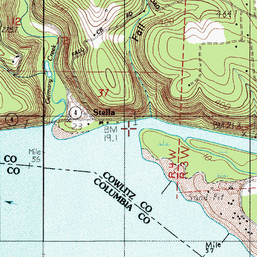Topographic Map of Coal Creek Slough, WA