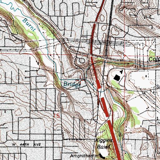 Topographic Map of Cold Canyon, WA