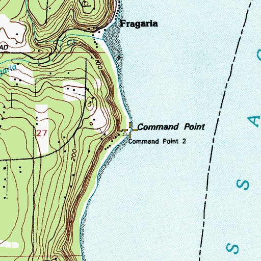 Topographic Map of Command Point, WA