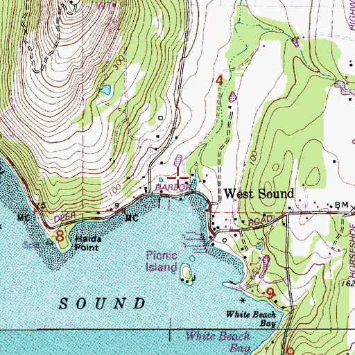 Topographic Map of Crow Valley, WA