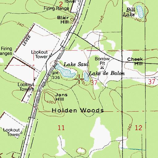 Topographic Map of Lake de Balon, WA