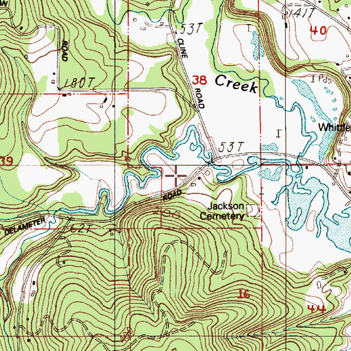 Topographic Map of Delameter Valley, WA