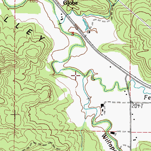 Topographic Map of Fern Creek, WA