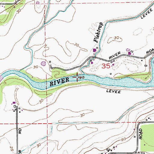 Topographic Map of Fishtrap Creek, WA
