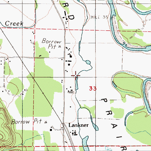 Topographic Map of Ford Prairie, WA