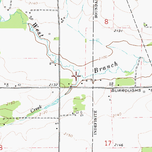 Topographic Map of Frog Creek, WA
