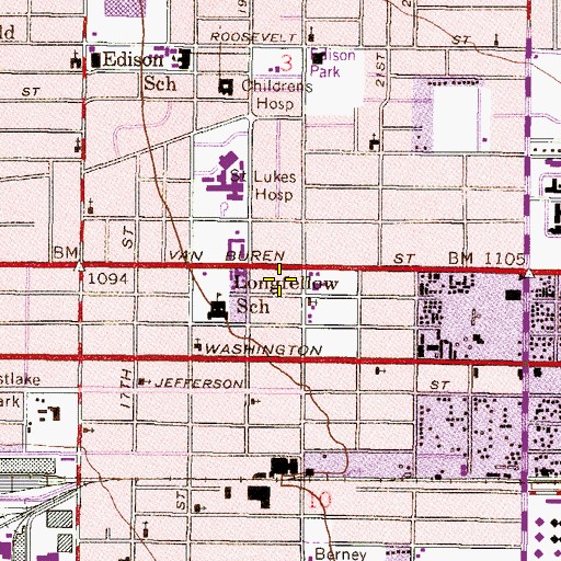 Topographic Map of Sohu Park, AZ