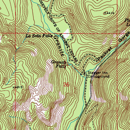 Topographic Map of Granite Falls, WA