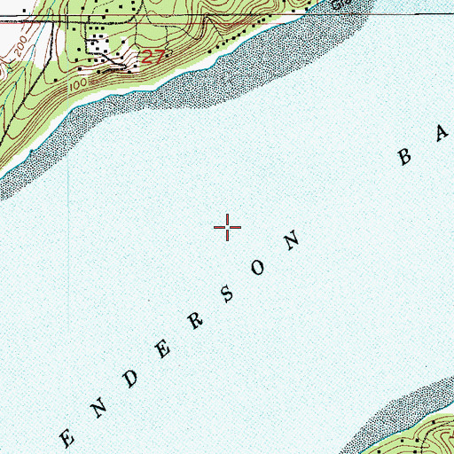 Topographic Map of Henderson Bay, WA