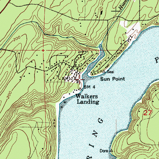 Topographic Map of Hiawata Creek, WA