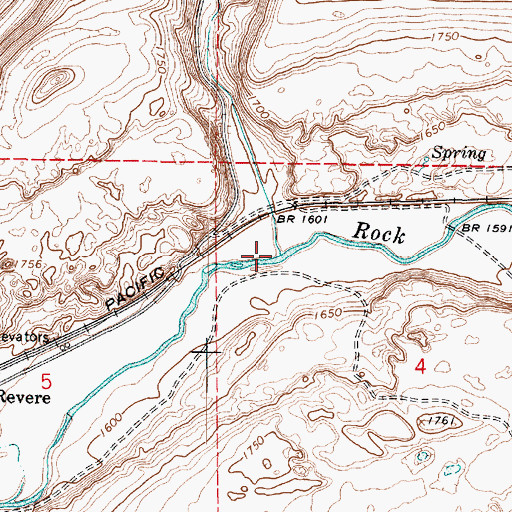 Topographic Map of Imbler Creek, WA