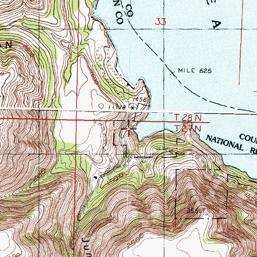 Topographic Map of Jump Canyon, WA