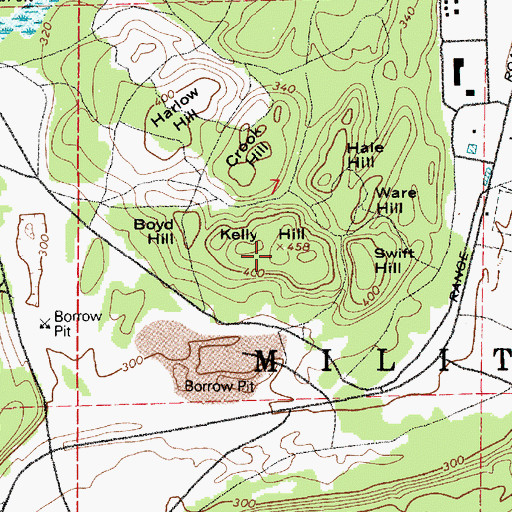 Topographic Map of Kelly Hill, WA