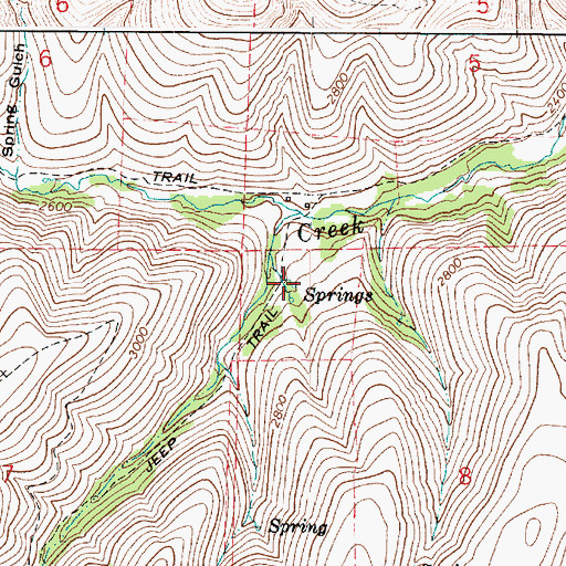 Topographic Map of Kidwell Gulch, WA