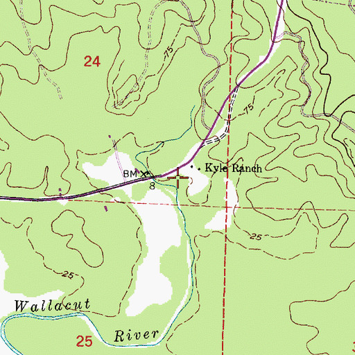Topographic Map of Kyle Ranch, WA