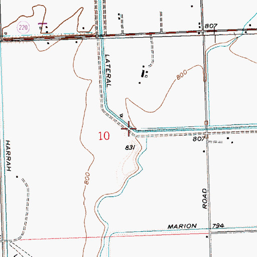 Topographic Map of Lateral 4, WA
