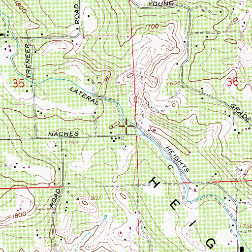 Topographic Map of Lateral C, WA