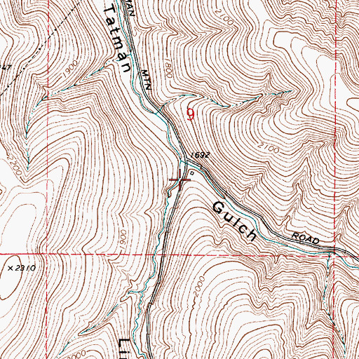 Topographic Map of Linville Gulch, WA