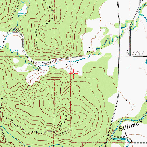 Topographic Map of Lost Valley, WA