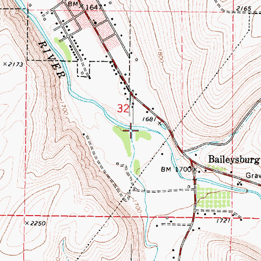 Topographic Map of North Fork Touchet River, WA