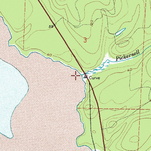 Topographic Map of Pickernell Creek, WA