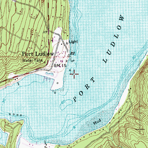 Topographic Map of Port Ludlow, WA