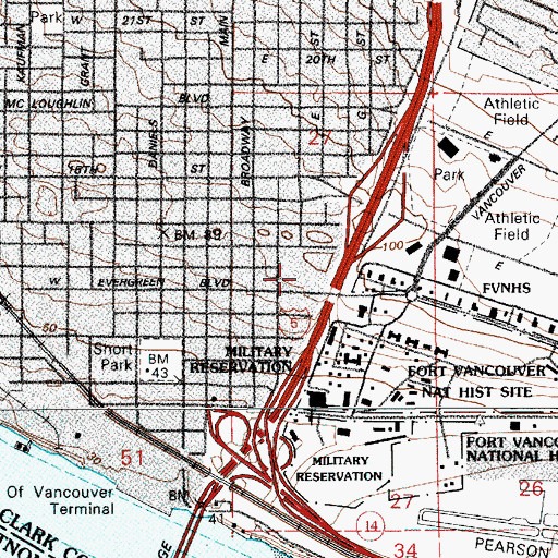 Topographic Map of Providence Academy, WA