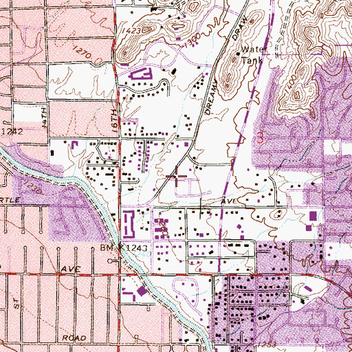 Topographic Map of Sumida Park, AZ