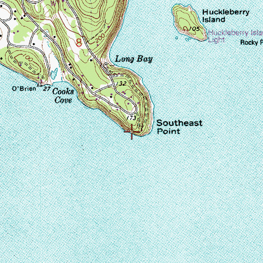 Topographic Map of Casperson Point, WA