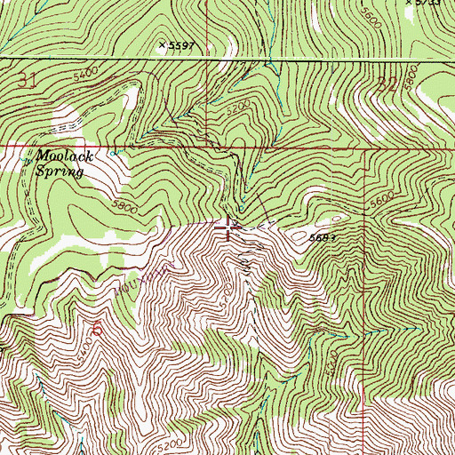 Topographic Map of Tepee Campground, WA