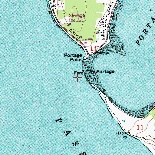 Topographic Map of The Portage, WA