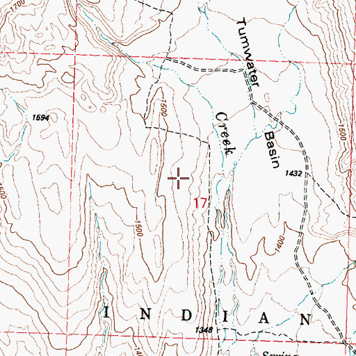 Topographic Map of Tumwater Basin, WA