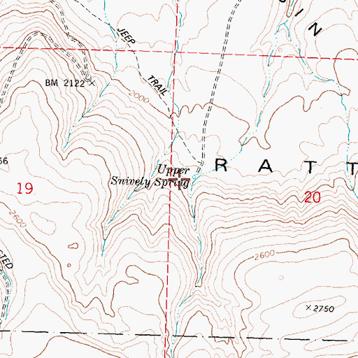 Topographic Map of Upper Snively Spring, WA