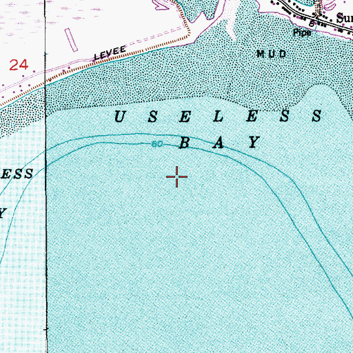 Topographic Map of Useless Bay, WA