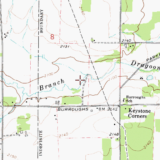 Topographic Map of Williams Valley, WA