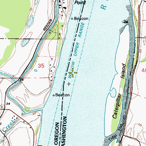 Topographic Map of Willow Upper Range, WA