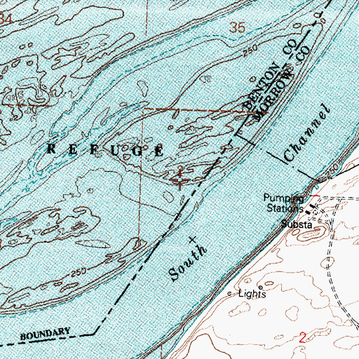 Topographic Map of Coyote Islands (historical), WA