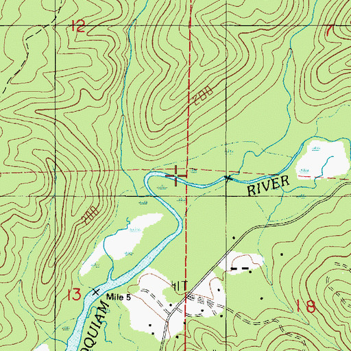 Topographic Map of Lytle Landing, WA