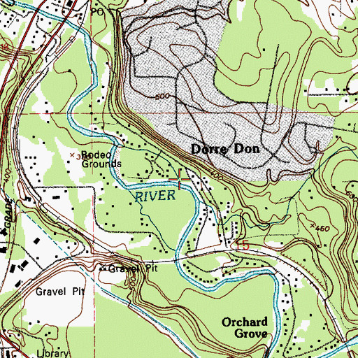 Topographic Map of Dorre Don, WA