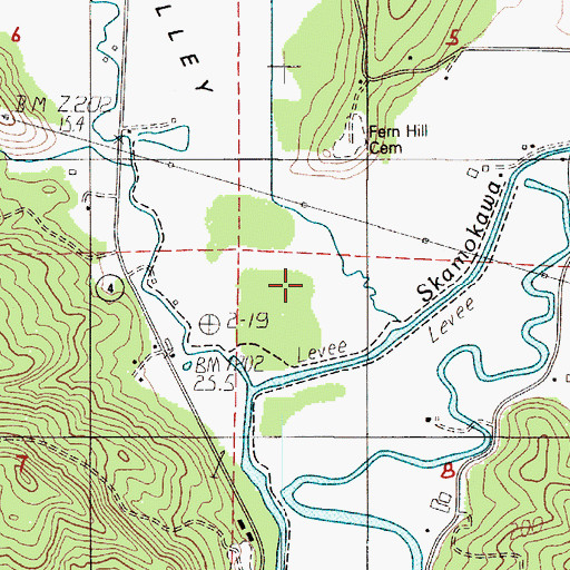 Topographic Map of West Valley, WA