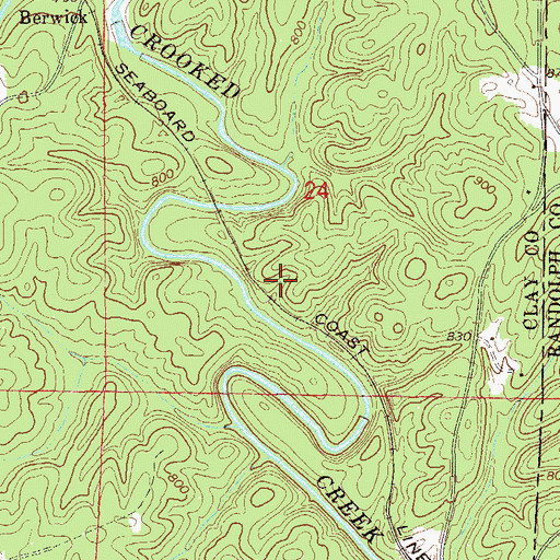 Topographic Map of Grizzel Prospect, AL
